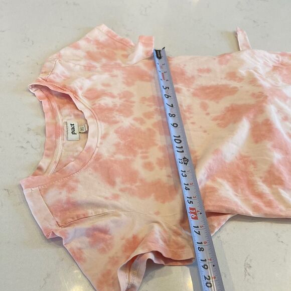 Pact Organic Stretch Tye Dye Groovy Shirt Dress Tie Waist Size Medium - Picture 5 of 7